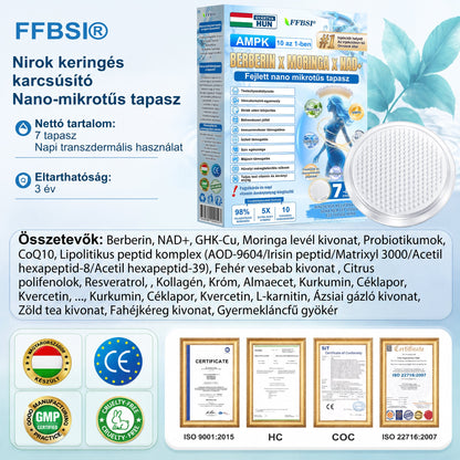 FFBSI® Nano mikrotűs karcsúsító tapasz (Naponta egyszer már 28 napon belül látható változások láthatók) Alkalmas: elhízás kezelésére, szív- és érrendszeri egészségre, cukorbetegség kezelésére, alvási apnoéra és bélrendszeri problémákra🔥