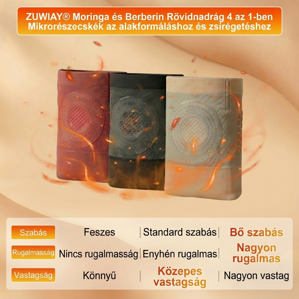 👙HU👙Hivatalos Márkabolt | ZUWIAY® 2026 Moringa & Berberine 4-in-1 Mikrorészecskés Alakformáló és Zsírégető Rövidnadrág（副本）