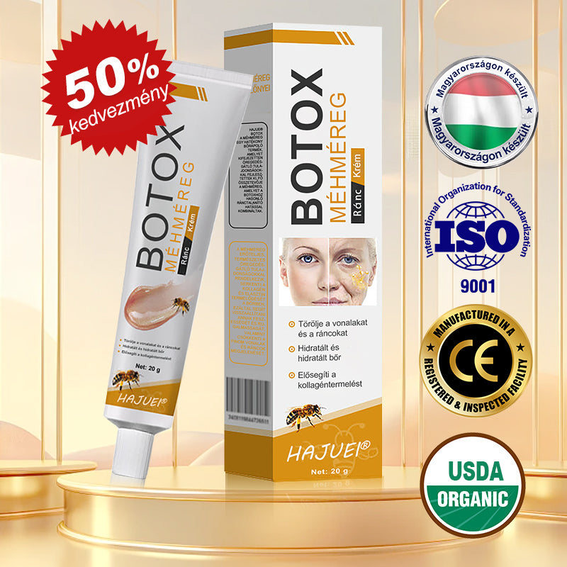Az akció utolsó napja: 50% kedvezmény - 🍯HAJUEI® Botox Méhméreg Ránctalanító Krém ✨