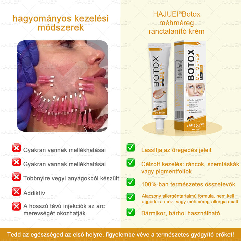 Az akció utolsó napja: 50% kedvezmény - 🍯HAJUEI® Botox Méhméreg Ránctalanító Krém ✨