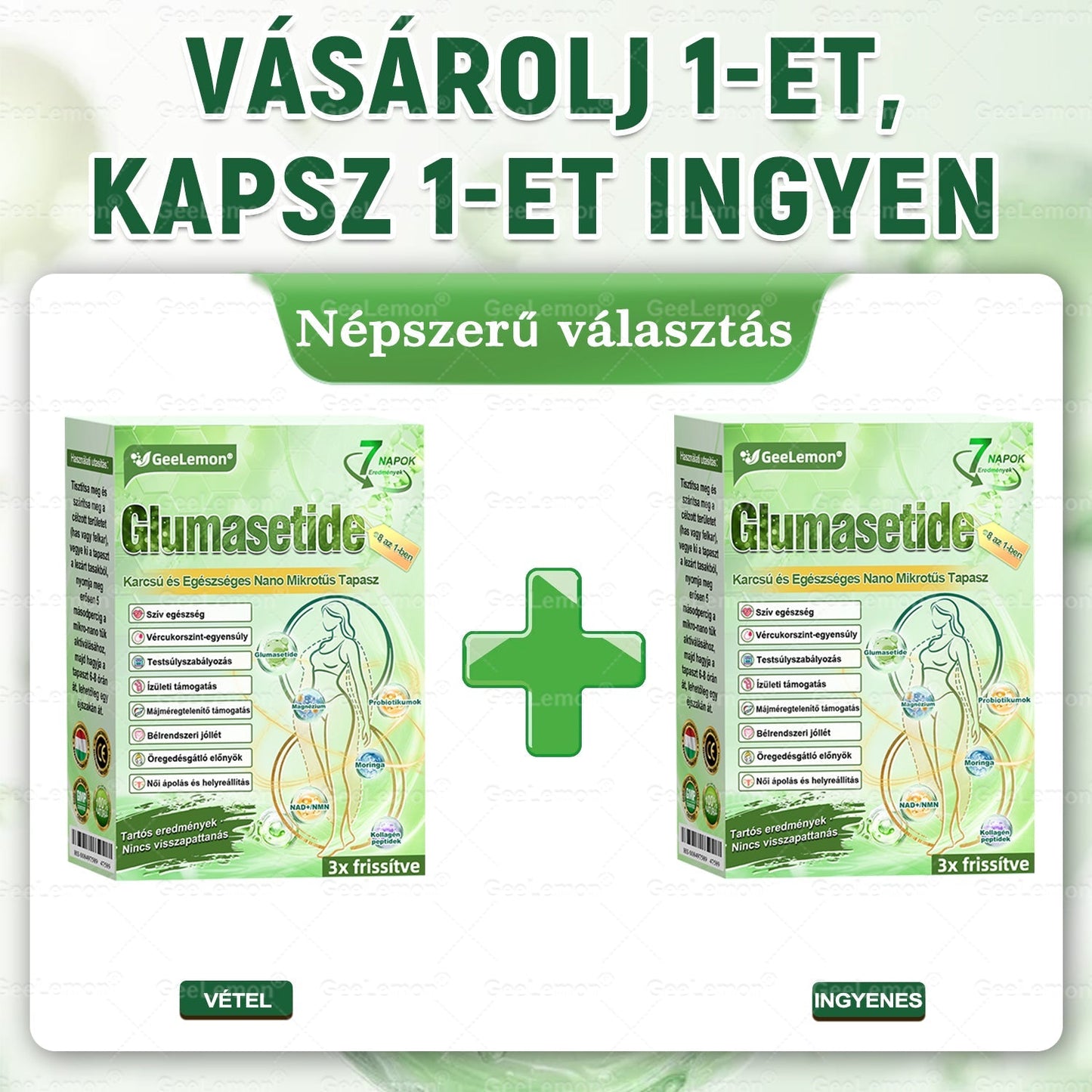 🎉| 🎁 𝐆𝐞𝑒𝐿𝑒𝐦𝐨𝐧® Nano mikrotűs karcsúsító tapasz (Naponta egyszer már 28 napon belül látható változások láthatók) Alkalmas: elhízás kezelésére, szív- és érrendszeri egészségre, cukorbetegség kezelésére, alvási apnoéra és bélrendszeri problémákra🔥