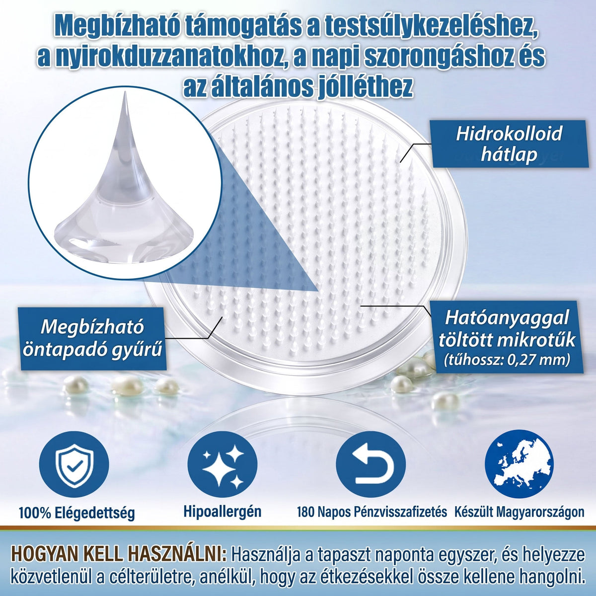 FFBSI® Nano mikrotűs karcsúsító tapasz (Naponta egyszer már 28 napon belül látható változások láthatók) Alkalmas: elhízás kezelésére, szív- és érrendszeri egészségre, cukorbetegség kezelésére, alvási apnoéra és bélrendszeri problémákra🔥