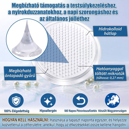 FFBSI® Nano mikrotűs karcsúsító tapasz (Naponta egyszer már 28 napon belül látható változások láthatók) Alkalmas: elhízás kezelésére, szív- és érrendszeri egészségre, cukorbetegség kezelésére, alvási apnoéra és bélrendszeri problémákra🔥