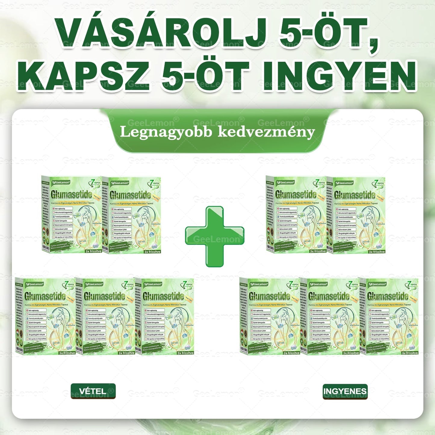 🎉| 🎁 𝐆𝐞𝑒𝐿𝑒𝐦𝐨𝐧® Nano mikrotűs karcsúsító tapasz (Naponta egyszer már 28 napon belül látható változások láthatók) Alkalmas: elhízás kezelésére, szív- és érrendszeri egészségre, cukorbetegség kezelésére, alvási apnoéra és bélrendszeri problémákra🔥