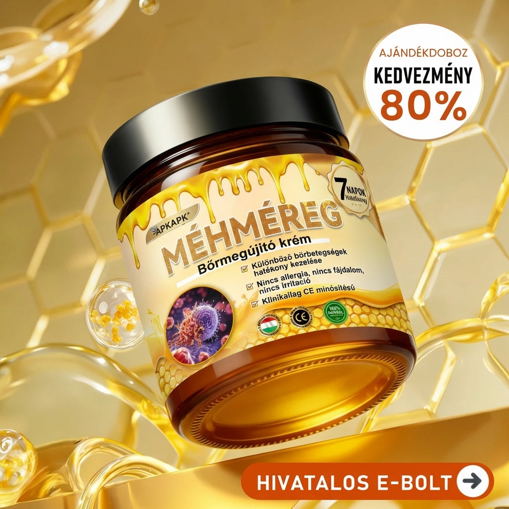 🔥 APKAPK® Méhméreg Bőr Helyreállító Krém 🔥 Magyar fejlesztés, magyarországi gyártás és szállítás
